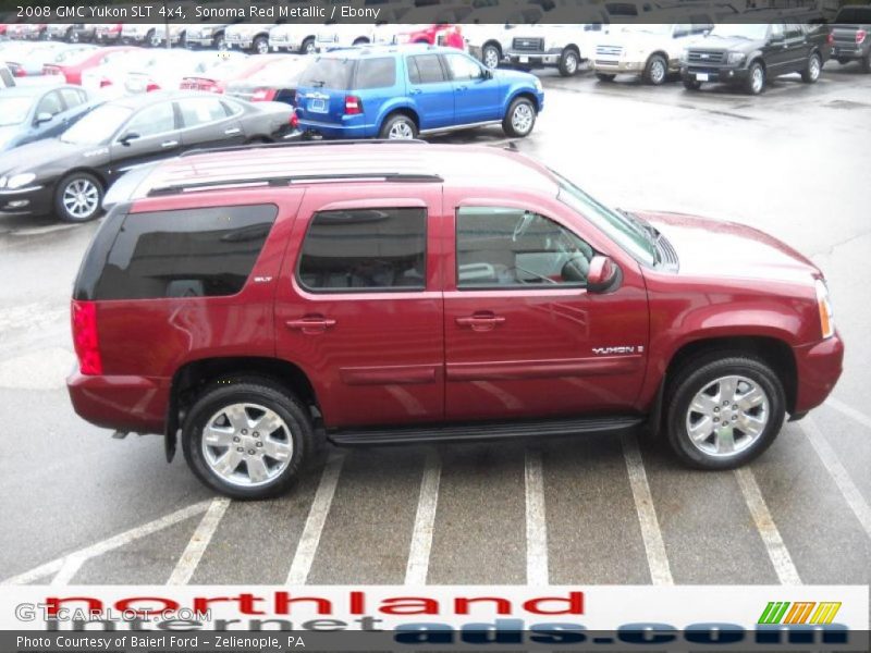 Sonoma Red Metallic / Ebony 2008 GMC Yukon SLT 4x4