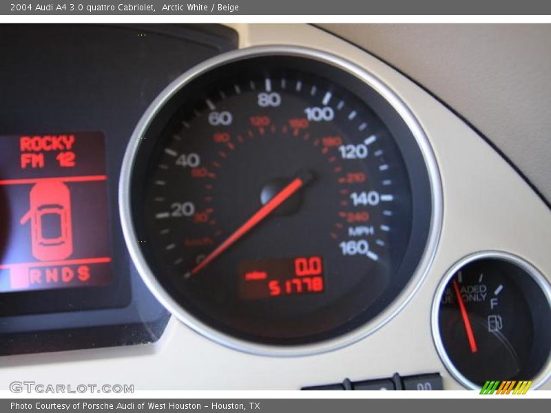 Arctic White / Beige 2004 Audi A4 3.0 quattro Cabriolet