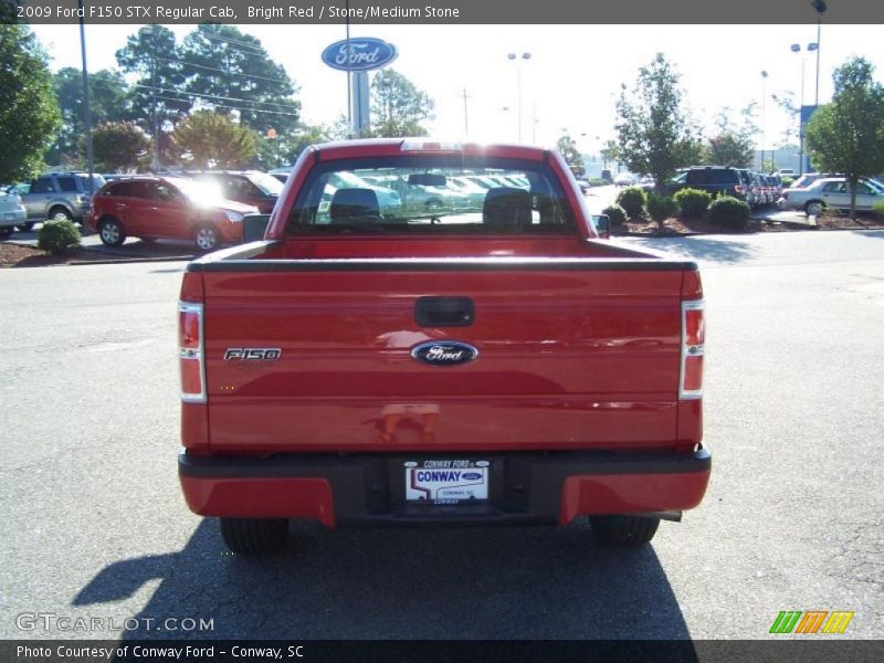 Bright Red / Stone/Medium Stone 2009 Ford F150 STX Regular Cab