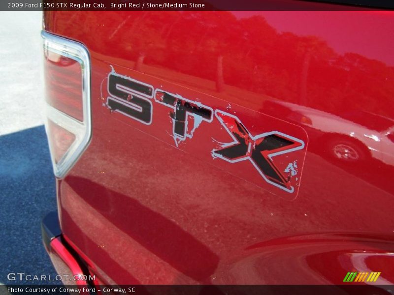 Bright Red / Stone/Medium Stone 2009 Ford F150 STX Regular Cab