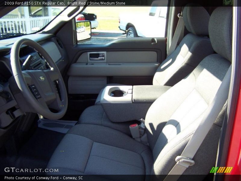 Bright Red / Stone/Medium Stone 2009 Ford F150 STX Regular Cab