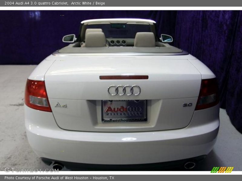 Arctic White / Beige 2004 Audi A4 3.0 quattro Cabriolet