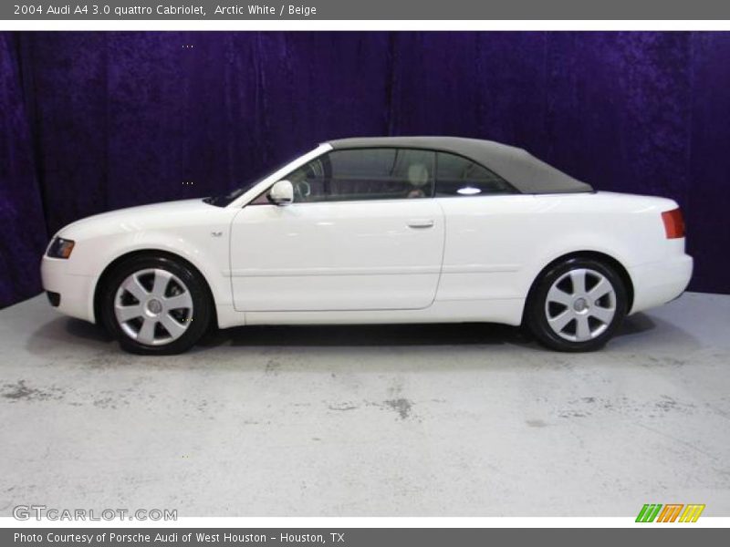 Arctic White / Beige 2004 Audi A4 3.0 quattro Cabriolet