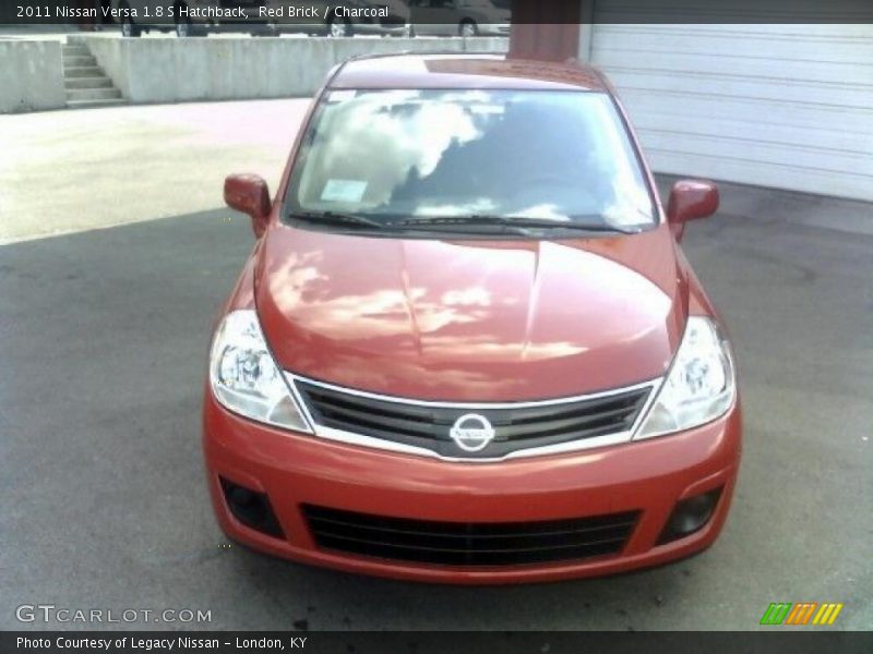 Red Brick / Charcoal 2011 Nissan Versa 1.8 S Hatchback