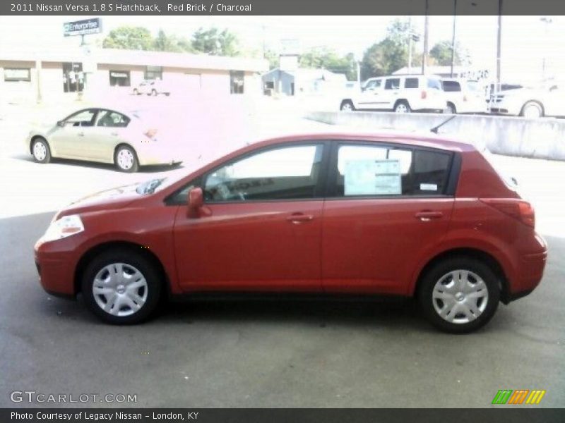 Red Brick / Charcoal 2011 Nissan Versa 1.8 S Hatchback