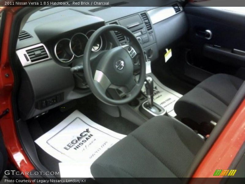 Red Brick / Charcoal 2011 Nissan Versa 1.8 S Hatchback