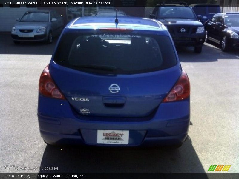 Metallic Blue / Charcoal 2011 Nissan Versa 1.8 S Hatchback