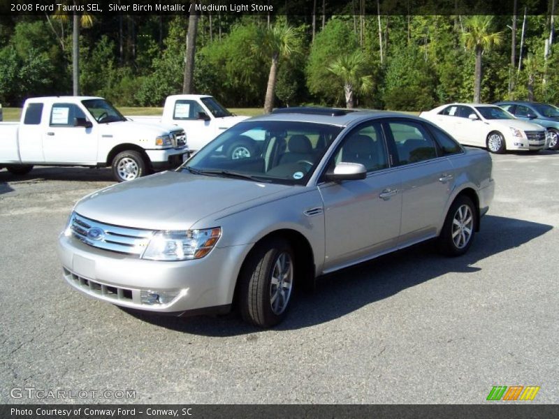Silver Birch Metallic / Medium Light Stone 2008 Ford Taurus SEL