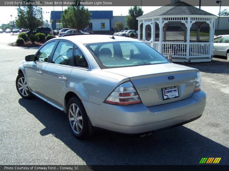 Silver Birch Metallic / Medium Light Stone 2008 Ford Taurus SEL