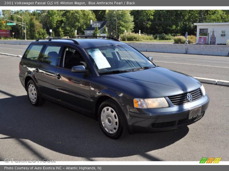 Blue Anthracite Pearl / Black 2001 Volkswagen Passat GLS V6 4Motion Wagon