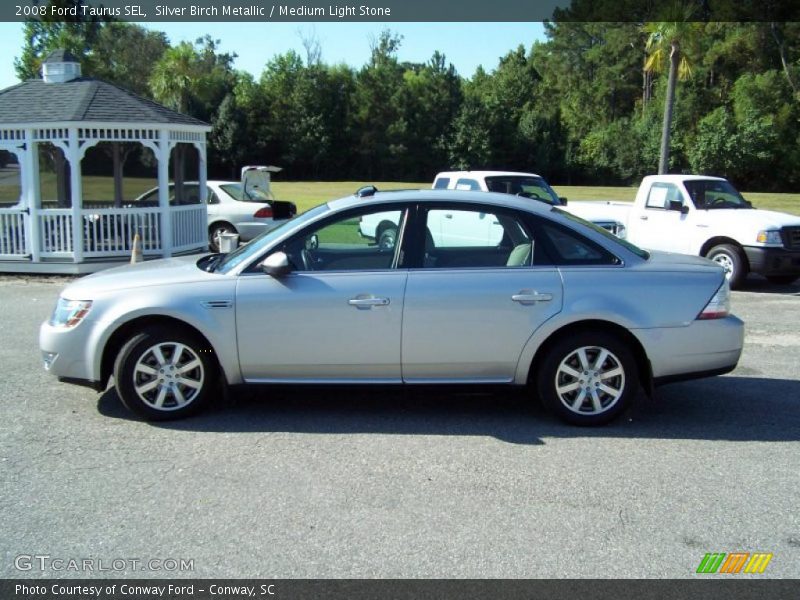 Silver Birch Metallic / Medium Light Stone 2008 Ford Taurus SEL