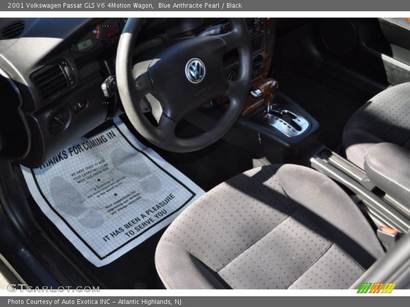 Blue Anthracite Pearl / Black 2001 Volkswagen Passat GLS V6 4Motion Wagon