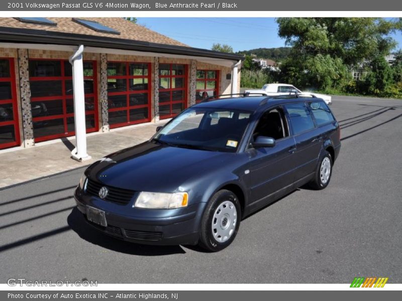 Blue Anthracite Pearl / Black 2001 Volkswagen Passat GLS V6 4Motion Wagon