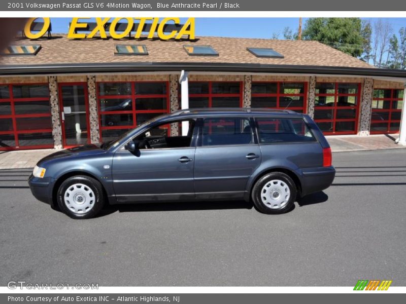 Blue Anthracite Pearl / Black 2001 Volkswagen Passat GLS V6 4Motion Wagon
