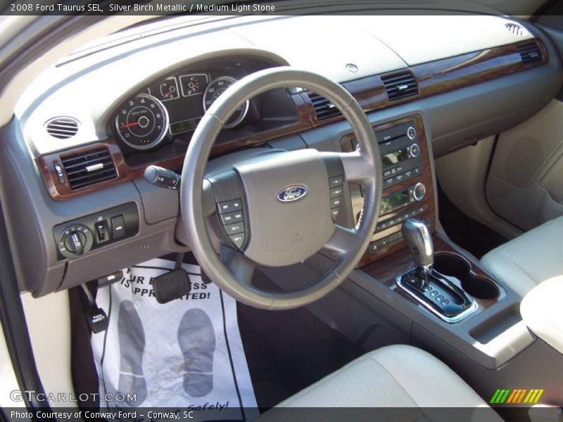 Silver Birch Metallic / Medium Light Stone 2008 Ford Taurus SEL