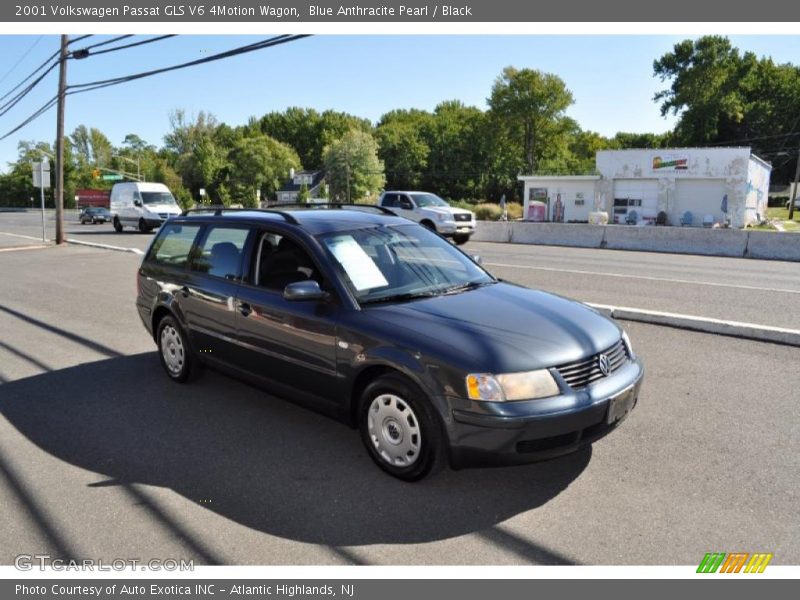 Blue Anthracite Pearl / Black 2001 Volkswagen Passat GLS V6 4Motion Wagon