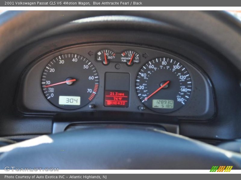 Blue Anthracite Pearl / Black 2001 Volkswagen Passat GLS V6 4Motion Wagon