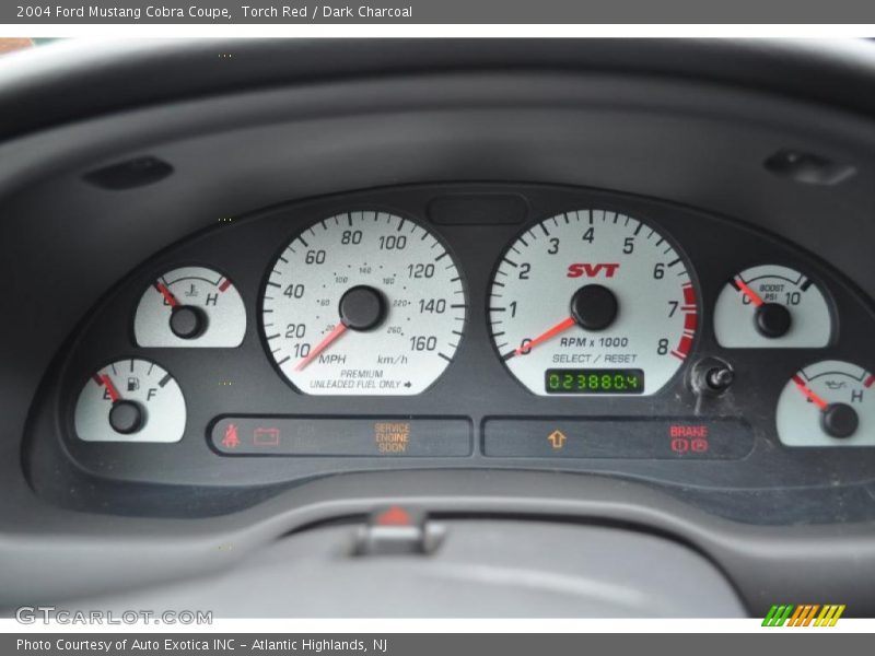 Torch Red / Dark Charcoal 2004 Ford Mustang Cobra Coupe
