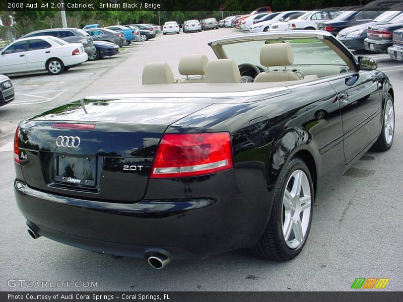 Brilliant Black / Beige 2008 Audi A4 2.0T Cabriolet