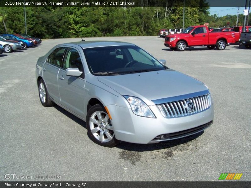 Brilliant Silver Metallic / Dark Charcoal 2010 Mercury Milan V6 Premier