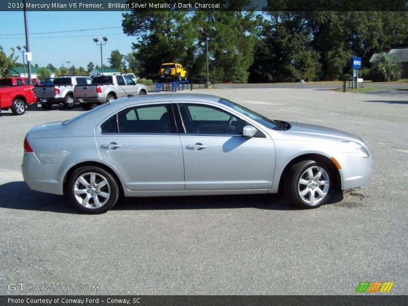 Brilliant Silver Metallic / Dark Charcoal 2010 Mercury Milan V6 Premier