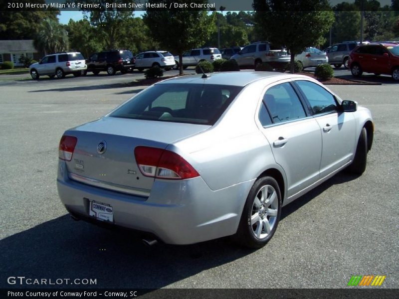 Brilliant Silver Metallic / Dark Charcoal 2010 Mercury Milan V6 Premier