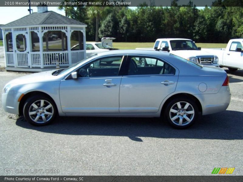 Brilliant Silver Metallic / Dark Charcoal 2010 Mercury Milan V6 Premier