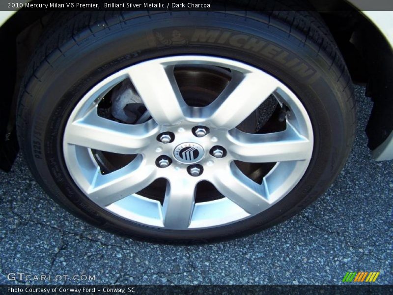 Brilliant Silver Metallic / Dark Charcoal 2010 Mercury Milan V6 Premier