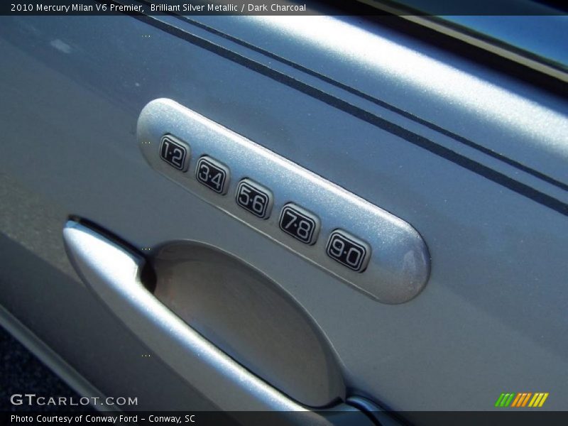 Brilliant Silver Metallic / Dark Charcoal 2010 Mercury Milan V6 Premier