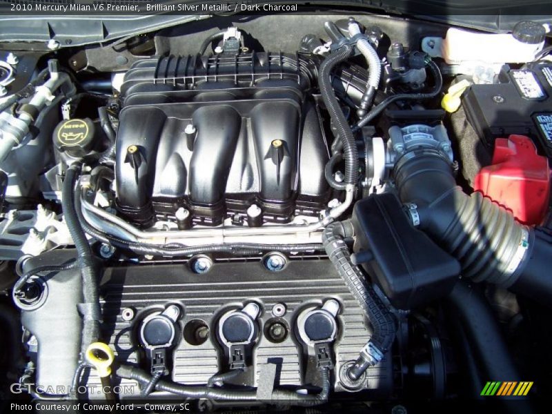 Brilliant Silver Metallic / Dark Charcoal 2010 Mercury Milan V6 Premier