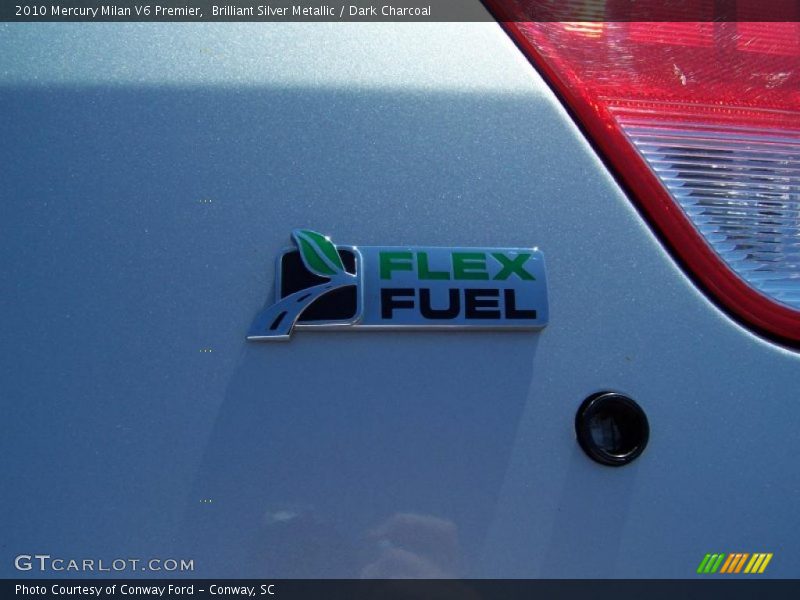 Brilliant Silver Metallic / Dark Charcoal 2010 Mercury Milan V6 Premier
