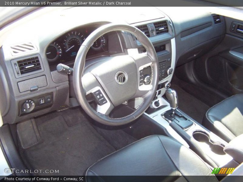 Brilliant Silver Metallic / Dark Charcoal 2010 Mercury Milan V6 Premier