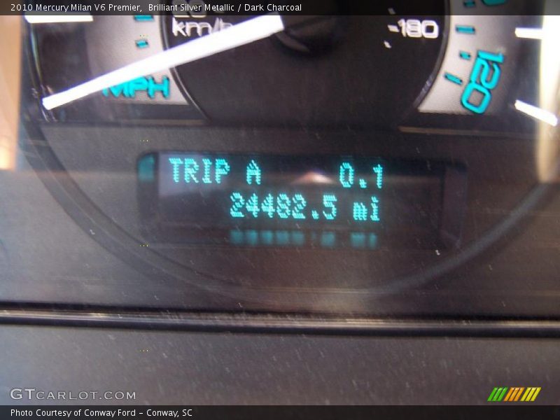 Brilliant Silver Metallic / Dark Charcoal 2010 Mercury Milan V6 Premier