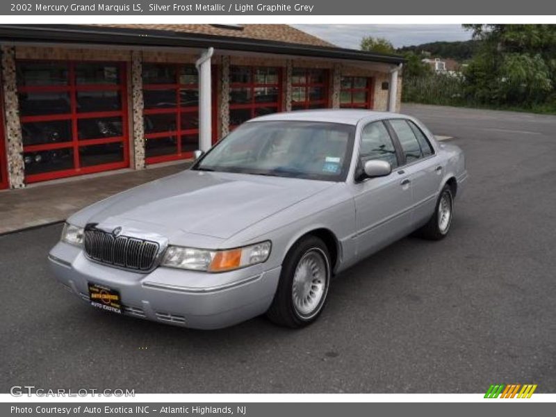 Silver Frost Metallic / Light Graphite Grey 2002 Mercury Grand Marquis LS