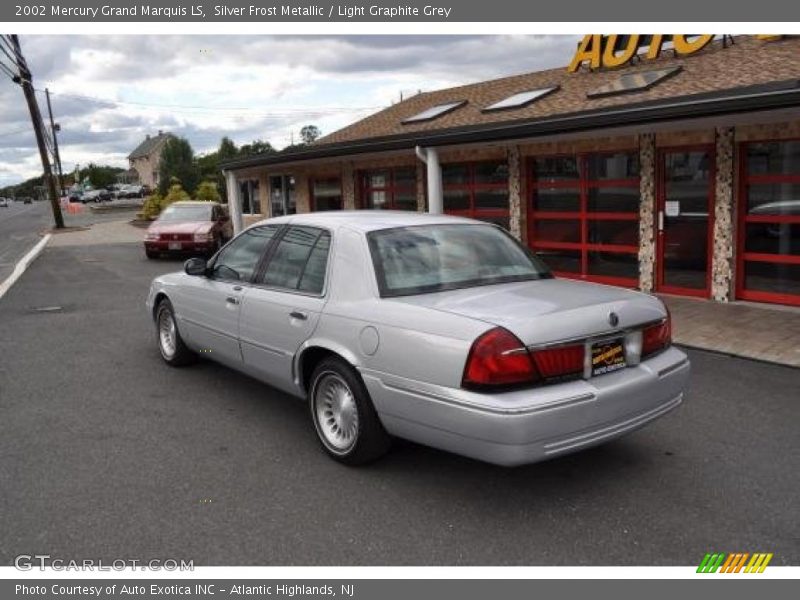 Silver Frost Metallic / Light Graphite Grey 2002 Mercury Grand Marquis LS