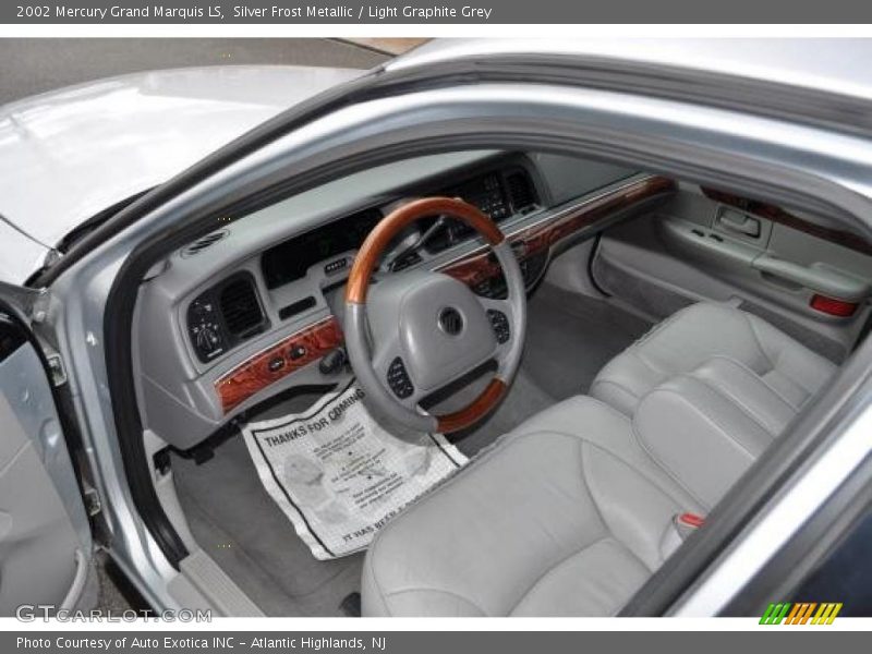 Silver Frost Metallic / Light Graphite Grey 2002 Mercury Grand Marquis LS