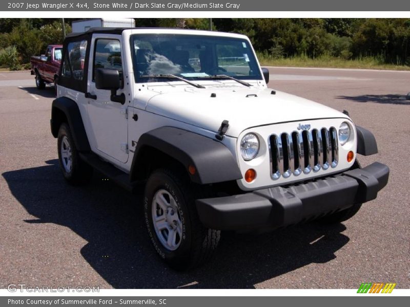 Stone White / Dark Slate Gray/Medium Slate Gray 2007 Jeep Wrangler X 4x4