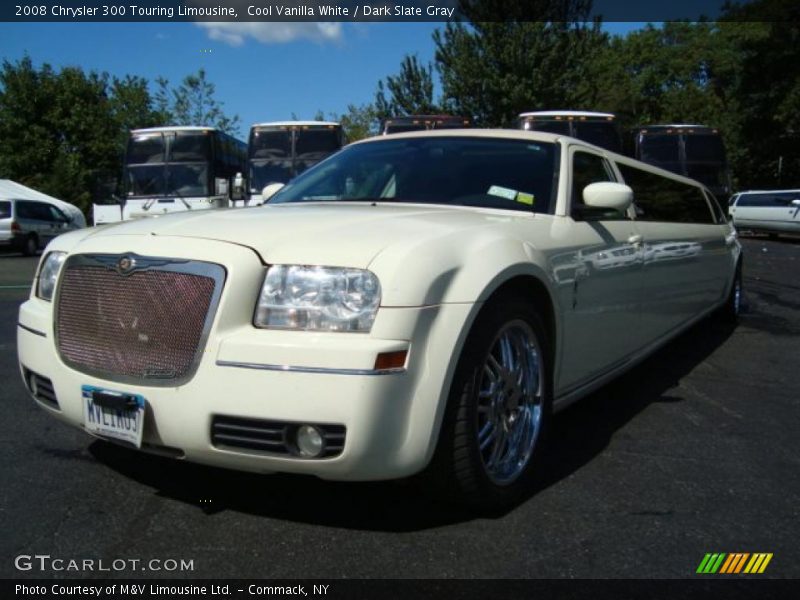 Cool Vanilla White / Dark Slate Gray 2008 Chrysler 300 Touring Limousine