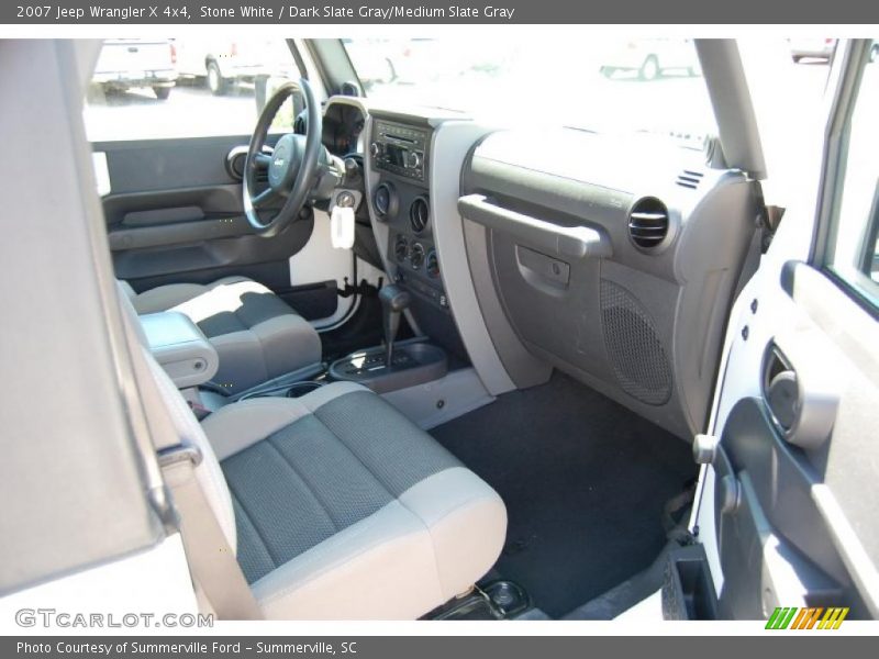 Stone White / Dark Slate Gray/Medium Slate Gray 2007 Jeep Wrangler X 4x4