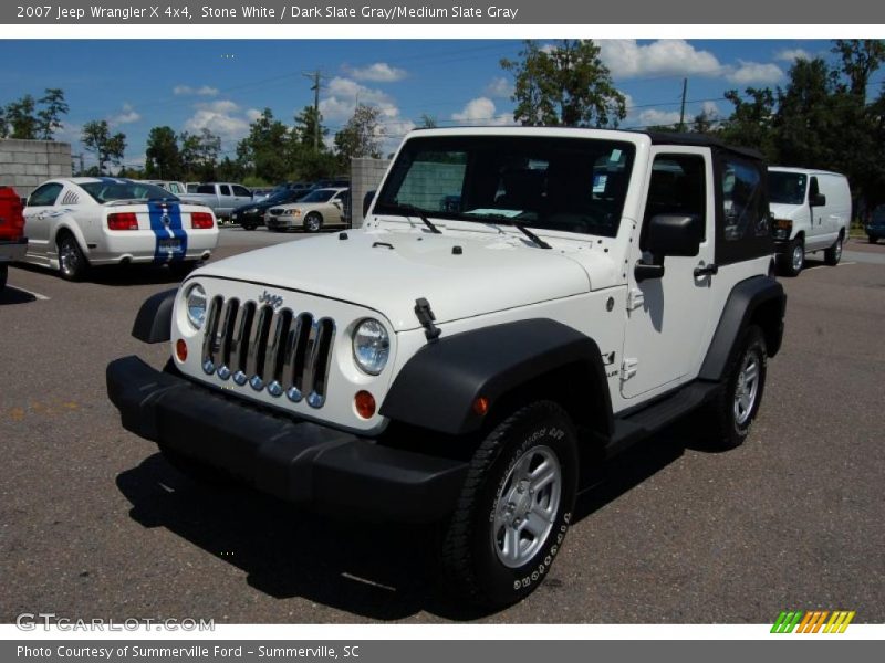 Stone White / Dark Slate Gray/Medium Slate Gray 2007 Jeep Wrangler X 4x4
