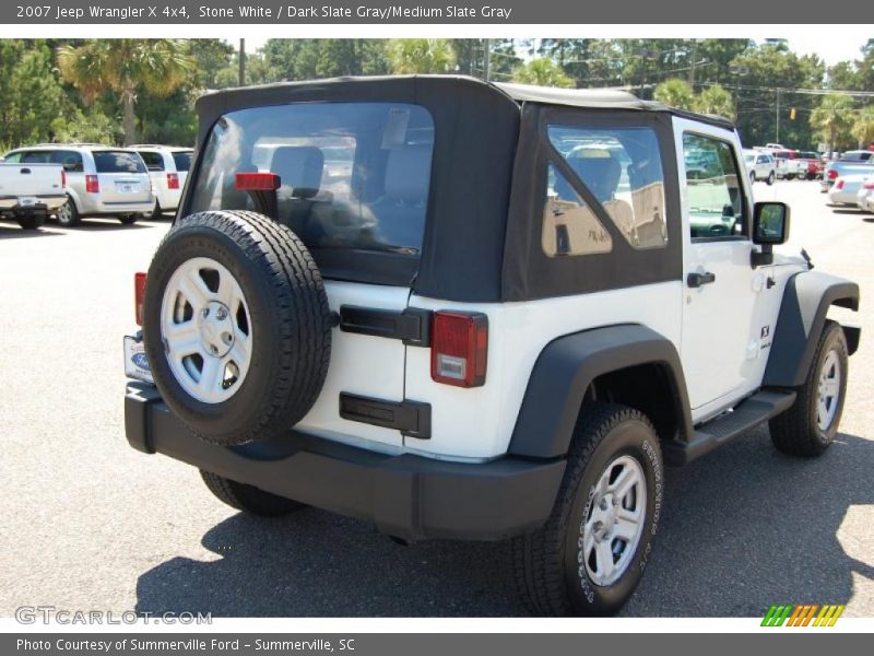 Stone White / Dark Slate Gray/Medium Slate Gray 2007 Jeep Wrangler X 4x4