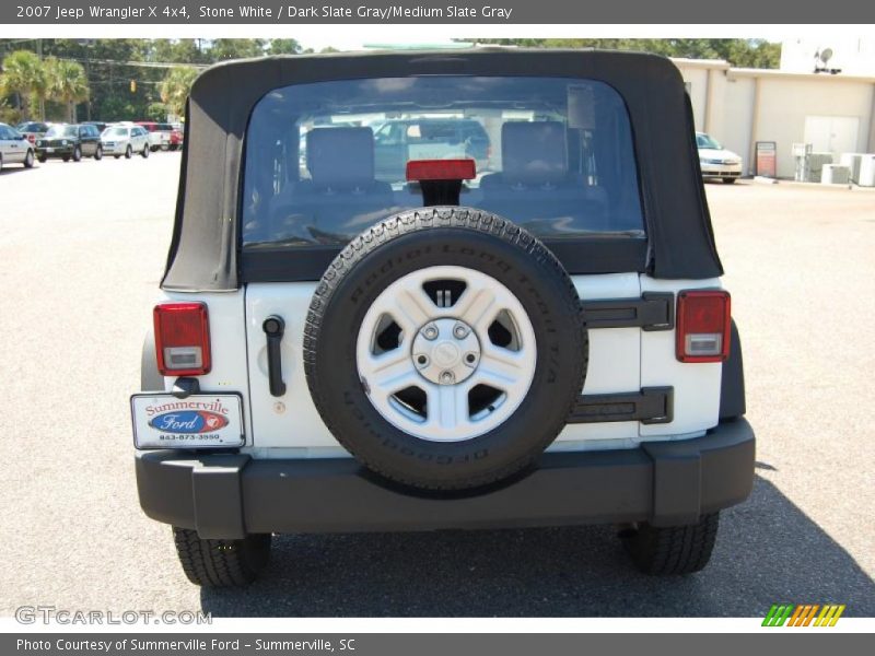 Stone White / Dark Slate Gray/Medium Slate Gray 2007 Jeep Wrangler X 4x4