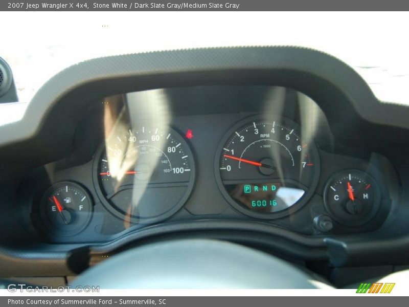 Stone White / Dark Slate Gray/Medium Slate Gray 2007 Jeep Wrangler X 4x4