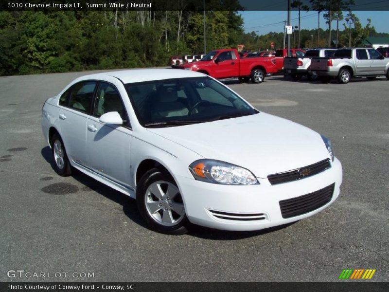 Summit White / Neutral 2010 Chevrolet Impala LT