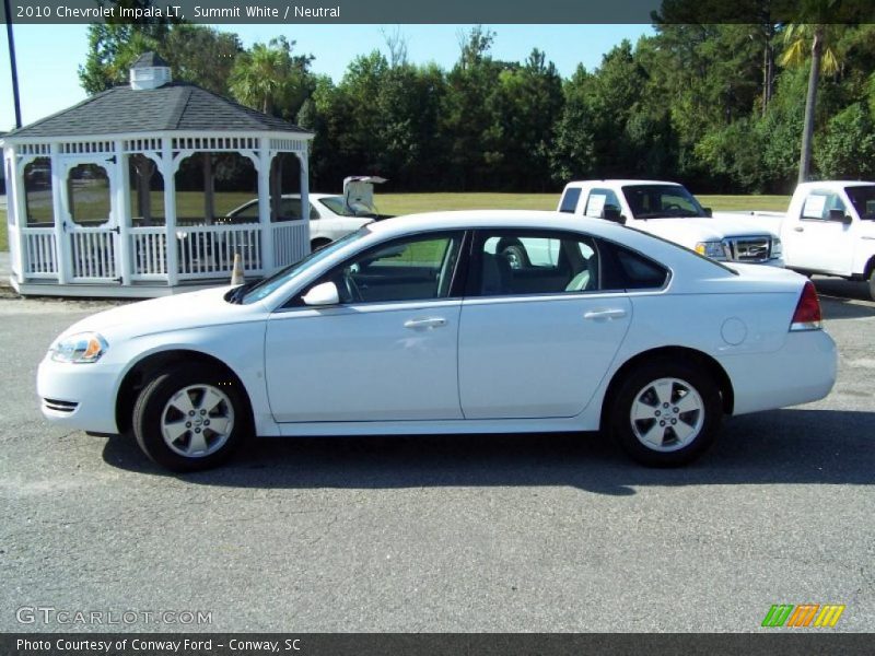 Summit White / Neutral 2010 Chevrolet Impala LT
