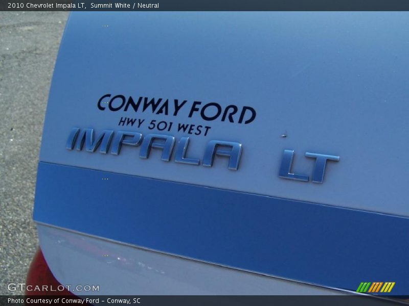 Summit White / Neutral 2010 Chevrolet Impala LT