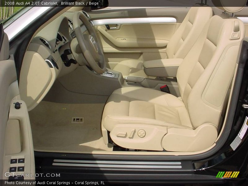 Brilliant Black / Beige 2008 Audi A4 2.0T Cabriolet