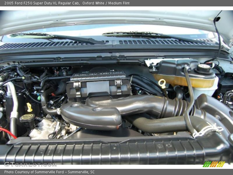 Oxford White / Medium Flint 2005 Ford F250 Super Duty XL Regular Cab