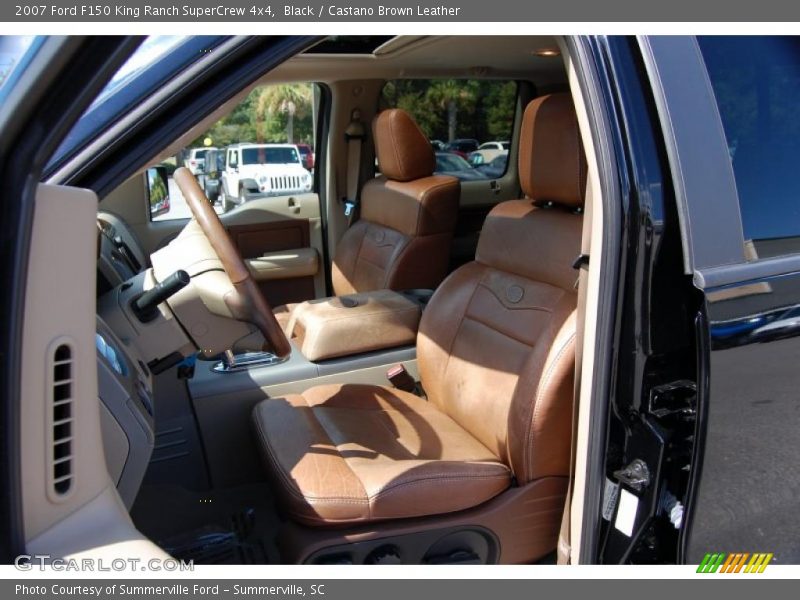 Black / Castano Brown Leather 2007 Ford F150 King Ranch SuperCrew 4x4