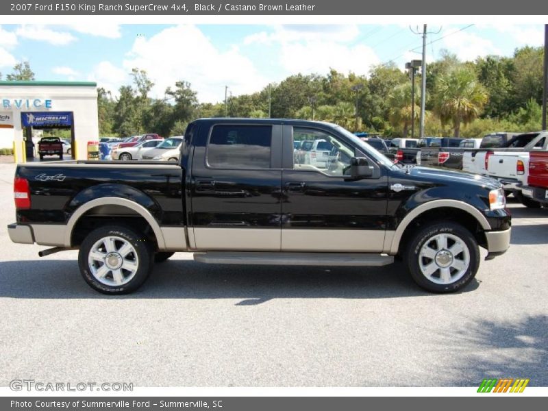 Black / Castano Brown Leather 2007 Ford F150 King Ranch SuperCrew 4x4